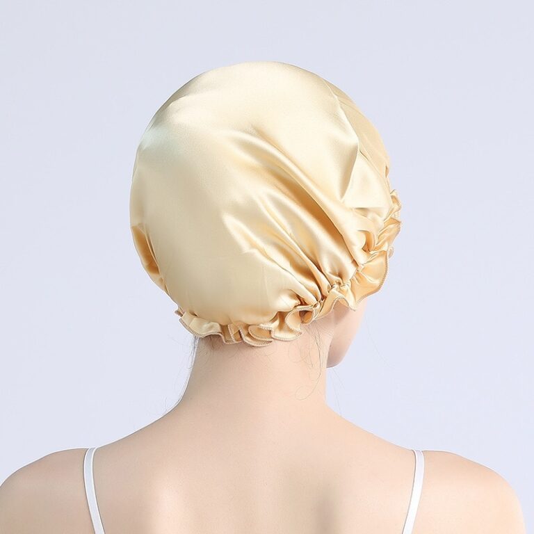 Bonnet de nuit en soie pour femmes, couvre-tête, perte de cheveux, luxe, 100 5