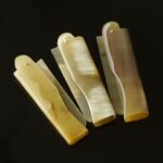 Peigne à cheveux en corne de Yak, brosse à cheveux pliable, Portable, Moustache, barbe, peigne à Clip de poche, outils de coiffure, soins capillaires, 1 pièce 3