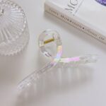 Grande épingle à cheveux colorée en résine transparente pour femmes et filles, accessoires colorés à la mode, nouvelle collection 2022 4