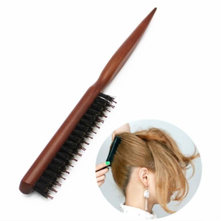 Brosses à cheveux professionnelles pour Salon de coiffure, poils de sanglier, peigne à ligne fine en bois, Extension capillaire, outils de coiffure, bricolage 1