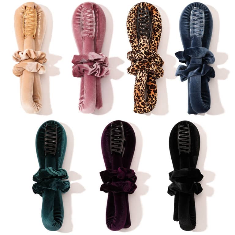 Bigoudis en velours sans chaleur, bandes de cheveux, bigoudis, ruban, humide et ondulé, outils de coiffure flexibles 30