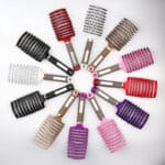 Brosse à cheveux en Nylon pour femmes, peigne de Massage du cuir chevelu, pour cheveux humides et bouclés, outils de coiffure 24