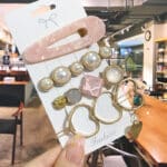1 ensemble de pinces à cheveux en acrylique pour femmes, Barrettes en perles géométriques, épingles à cheveux, couvre-chef fille, accessoires de cheveux, bijoux 75