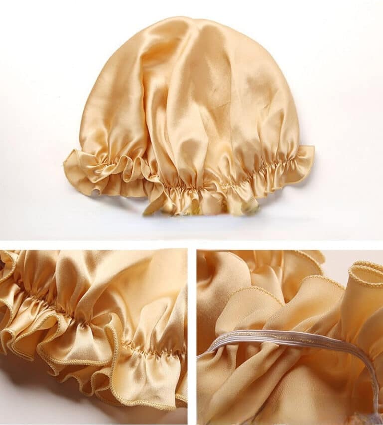 Bonnet de nuit en soie pour femmes, couvre-tête, perte de cheveux, luxe, 100 18