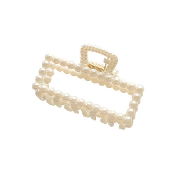 Épingles à cheveux en Imitation perle coréenne, pinces à cheveux géométriques bain grande pince requin Clip arrière tête pince à cheveux femmes accessoires de cheveux 23