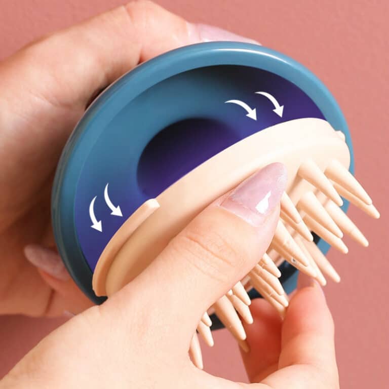 Brosse de Massage pour le Cuir Chevelu, Accessoire de Soin en Silicone pour les Cheveux, au Moment du Lavage avec Shampoing, Peigne pour le Bain, Spa, Douche 34