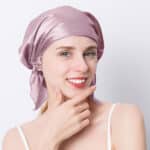 Bonnet de nuit en soie de mûrier 100% naturel, bonnet de couchage pour femmes et filles de 19 mamans 36