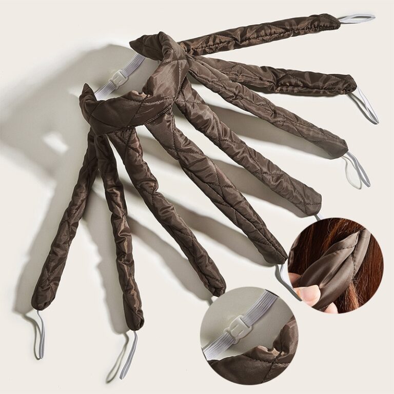 Bigoudis pour cheveux sans chaleur, bigoudis, serre-tête, ruban de soie, ondulation douce, sans chaleur 4