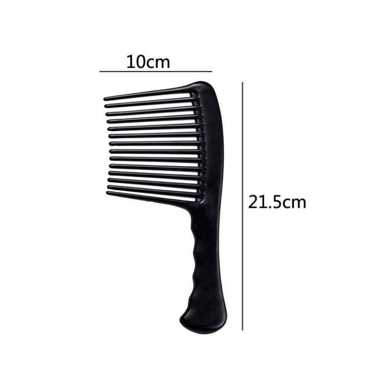 Peigne à dents larges pour femmes, 1 pièce, démêlant, râteau de coiffure, accessoires pour cheveux bouclés, convient au Salon de coiffure et à la maison 2
