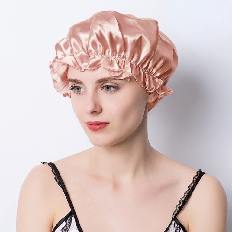 Bonnet de nuit en soie pour femmes, couvre-tête, perte de cheveux, luxe, 100 32