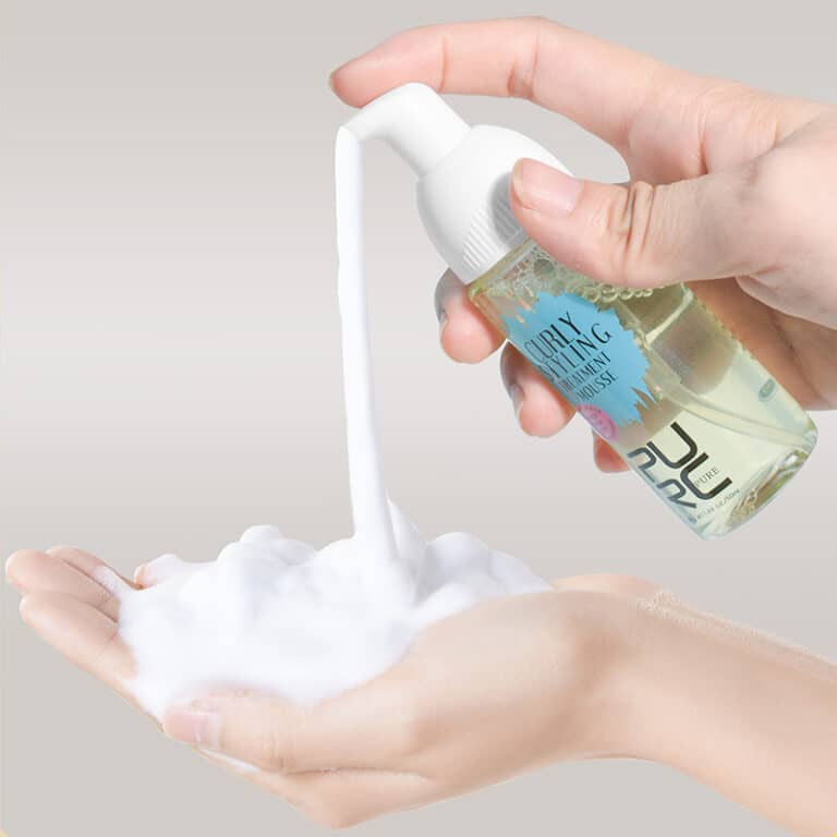 PURC – produits pour cheveux bouclés, Mousse de soins à l'huile de noix de coco, lissage des frisottis, contrôle des boucles améliorées, perruques ondulées, crème coiffante, Mousse 7