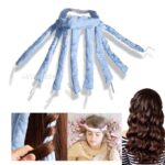 Bigoudis pour cheveux sans chaleur, bigoudis, serre-tête, ruban de soie, ondulation douce, sans chaleur 1