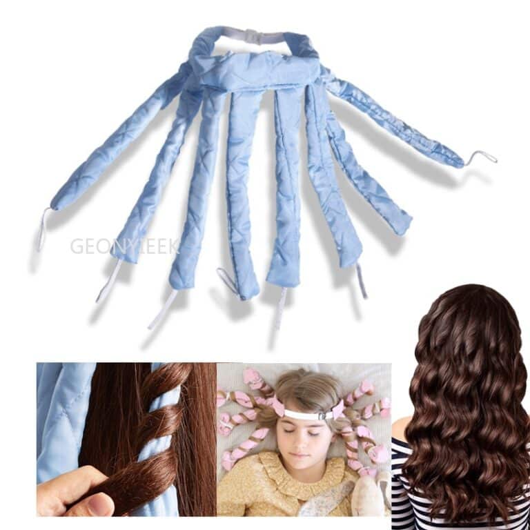 Bigoudis pour cheveux sans chaleur, bigoudis, serre-tête, ruban de soie, ondulation douce, sans chaleur 1