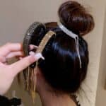 Pince à cheveux en forme de boule de viande pour femme, élégant et luxueux, queue de cheval, pince à cheveux, bandeau à la mode 1