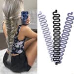 Porte-outil de tresse de cheveux pour femmes, 1 pièce, Clip, vague, outil de tresse de cheveux, tissage rouleau de tresse de cheveux, outil de coiffure, accessoires de bricolage 11