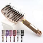 Brosse à cheveux en Nylon pour femmes, peigne de Massage du cuir chevelu, pour cheveux humides et bouclés, outils de coiffure 22
