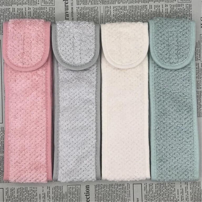 Bandeau de maquillage réglable pour cheveux, lavage du visage, serviette douce, bain, SPA, bandeau Facial, accessoires pour cheveux pour femmes 18