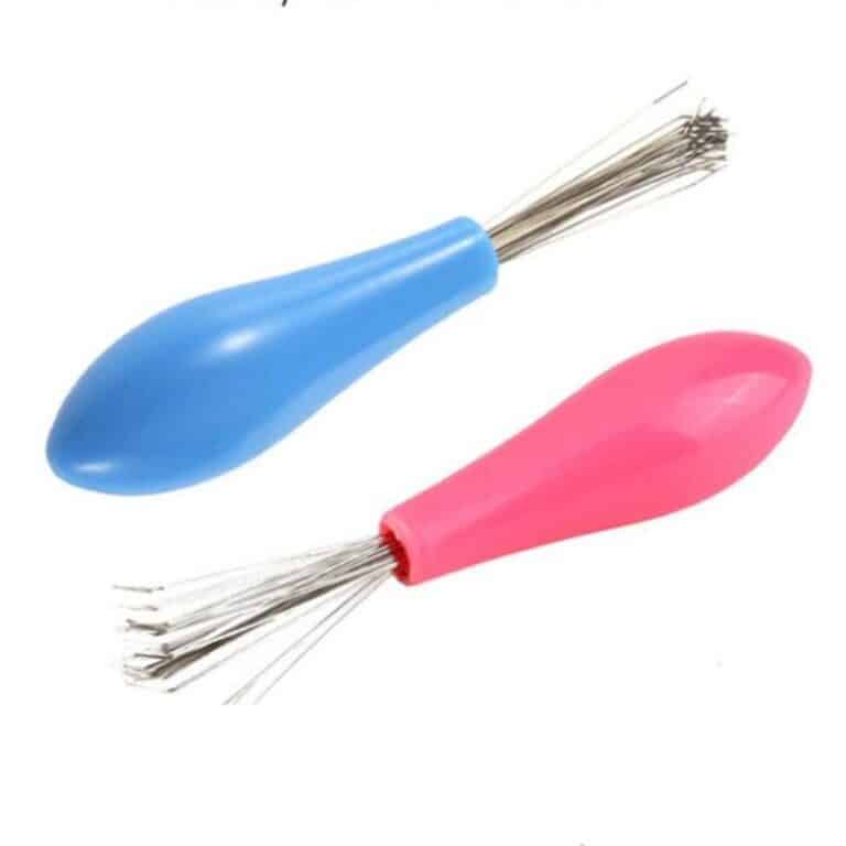 Nettoyeur de brosse à cheveux en plastique métal, dissolvant de nettoyage, outil intégré, poignée, accessoires de peigne à cheveux, couleur aléatoire 6