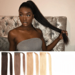 Ponytail afro lisse