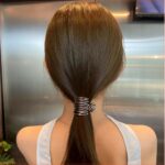 Pince à Cheveux Irrégulière en Métal pour Fille, Queue de Cheval Haute, Épingle, Fouet Avancé, Accessoires de Sauna, Nouvelle Collection 4