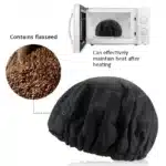 Bonnet de soin des cheveux aux graines de lin, séchage à la vapeur, sèche-cheveux à micro-ondes, nourrissant, bonnet huilant, thermique, spa à domicile, huile de bain, masque capillaire 4