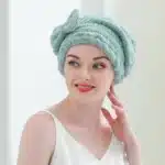 Serviette de Cheveux en Bambou pour Femme, Turban de Douche en Microcarence avec Nministériels d Papillon, Absorbant, vaccage Rapide, Anti Frisottis 6