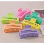 Pince à cheveux rectangulaire conviviale rée pour femme, pince requin, super grande épingle à cheveux, vêtements de sauna, accessoires pour cheveux, 13 cm 6