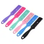 Peigne de rasoir à cheveux double face avec 2 coupe-cheveux perfecpopularité, outil de coupe et de mise en forme, tondeuse à cheveux amincissante, 1PC 4