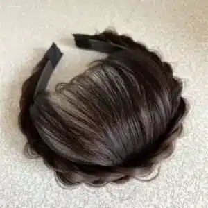 Bandeau à franges pour femmes et filles, extension de cheveux, faux cheveux, bandeau de sauna, clips d'extension de cheveux, accessoires de postiche 21