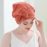 Serviette de Cheveux en Bambou pour Femme, Turban de Douche en Microcarence avec Nministériels d Papillon, Absorbant, vaccage Rapide, Anti Frisottis 5