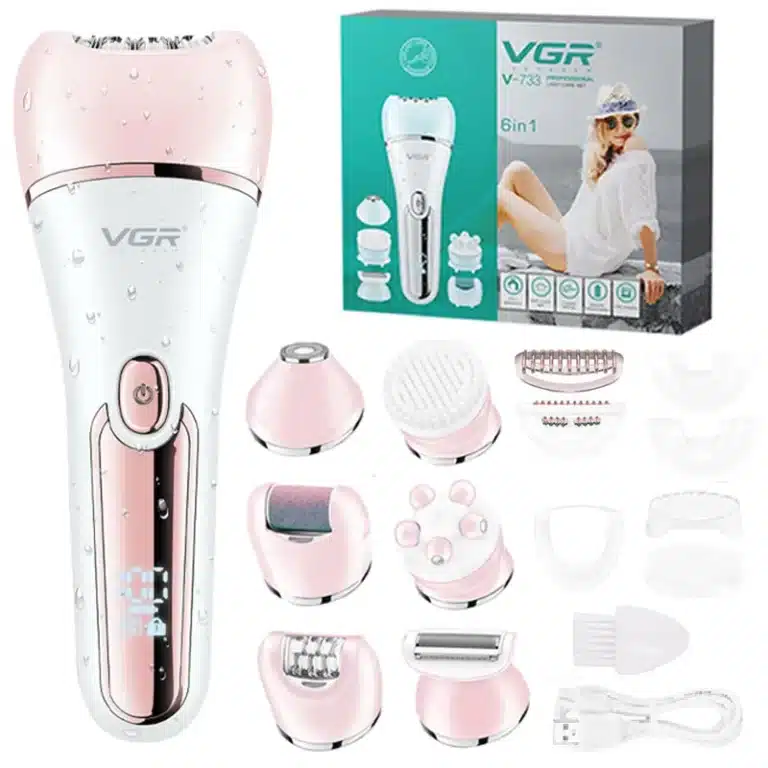 VgazElectric-Épilateur électrique pour femmes, rasoir pour jambes, corps, visage, femme 14