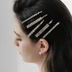 Pince à cheveux en zircon cubique pour femmes, cristal brillant, Design coréen élégant, Barrette à pression, ensemble d'accessoires pour cheveux 6