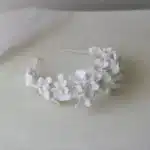 SLBRIDAL-Diadème de mariage fait à la main avec biscuits de luxe, perles d'eau douce, fleur de ceram, couronne de demoiselles d'honneur, bijoux de cheveux pour femmes, patients 4