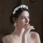 SLBRIDAL-Diadème de mariage fait à la main avec biscuits de luxe, perles d'eau douce, fleur de ceram, couronne de demoiselles d'honneur, bijoux de cheveux pour femmes, patients 2