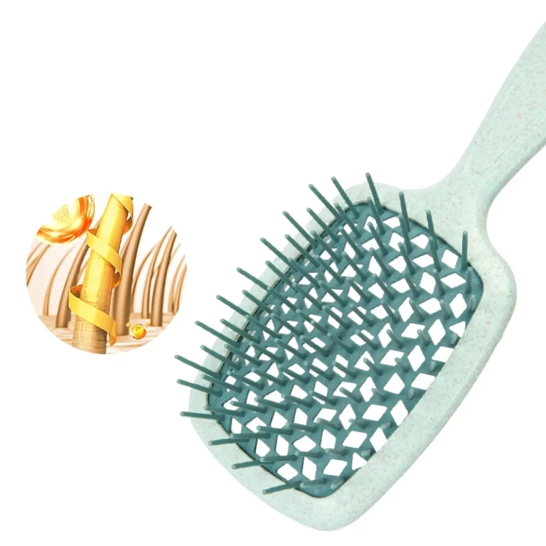 Janeke-Peignes à coussin d'air à dents larges, brosse à cheveux en paille de blé, salon de beauté, massage du cuir chevelu, protection de l'environnement 4