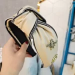 Bandes de sauna larges en cuir synthétique pour femmes, doux, rétro, PU, métal JOLeather, optique fille, bandeau, accessoires pour cheveux, nouvelle équation, 2022 2